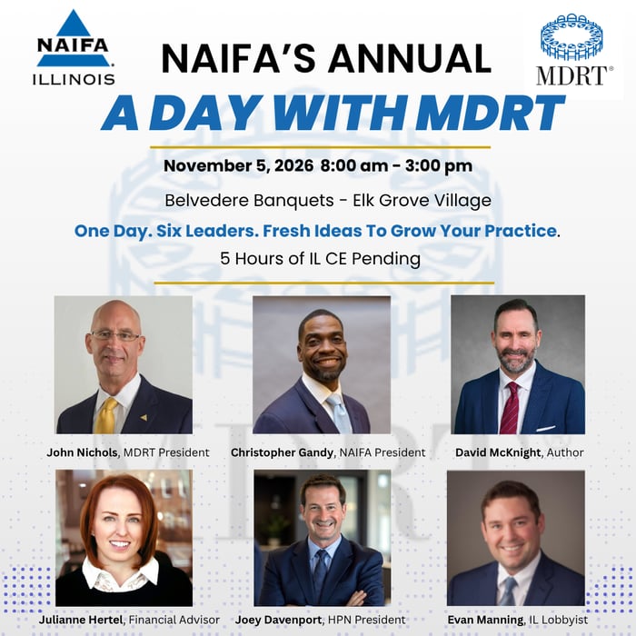 NAIFA’s Annual A Day with MDRT graphic 8-18-26