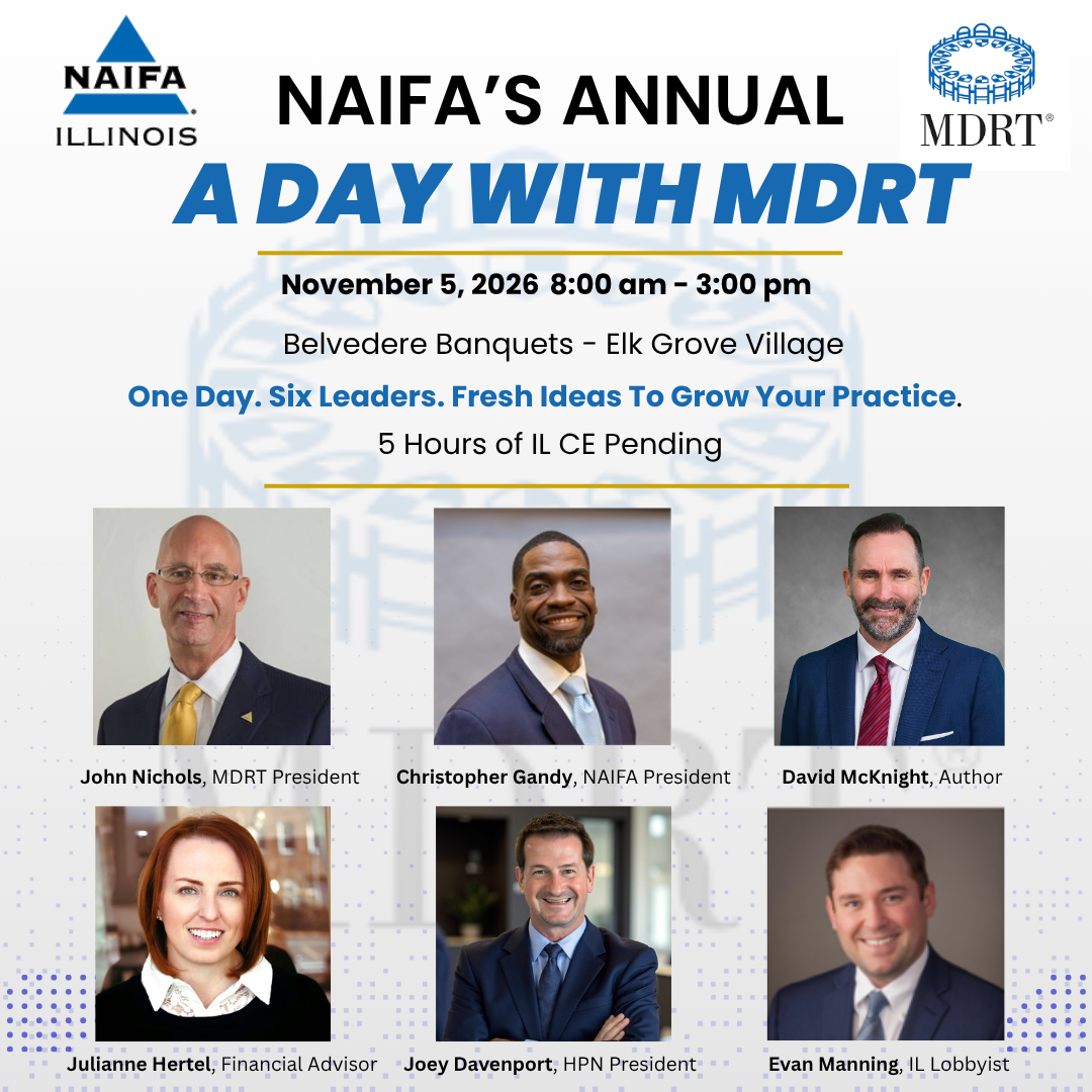 NAIFA’s Annual A Day with MDRT graphic 8-18-26