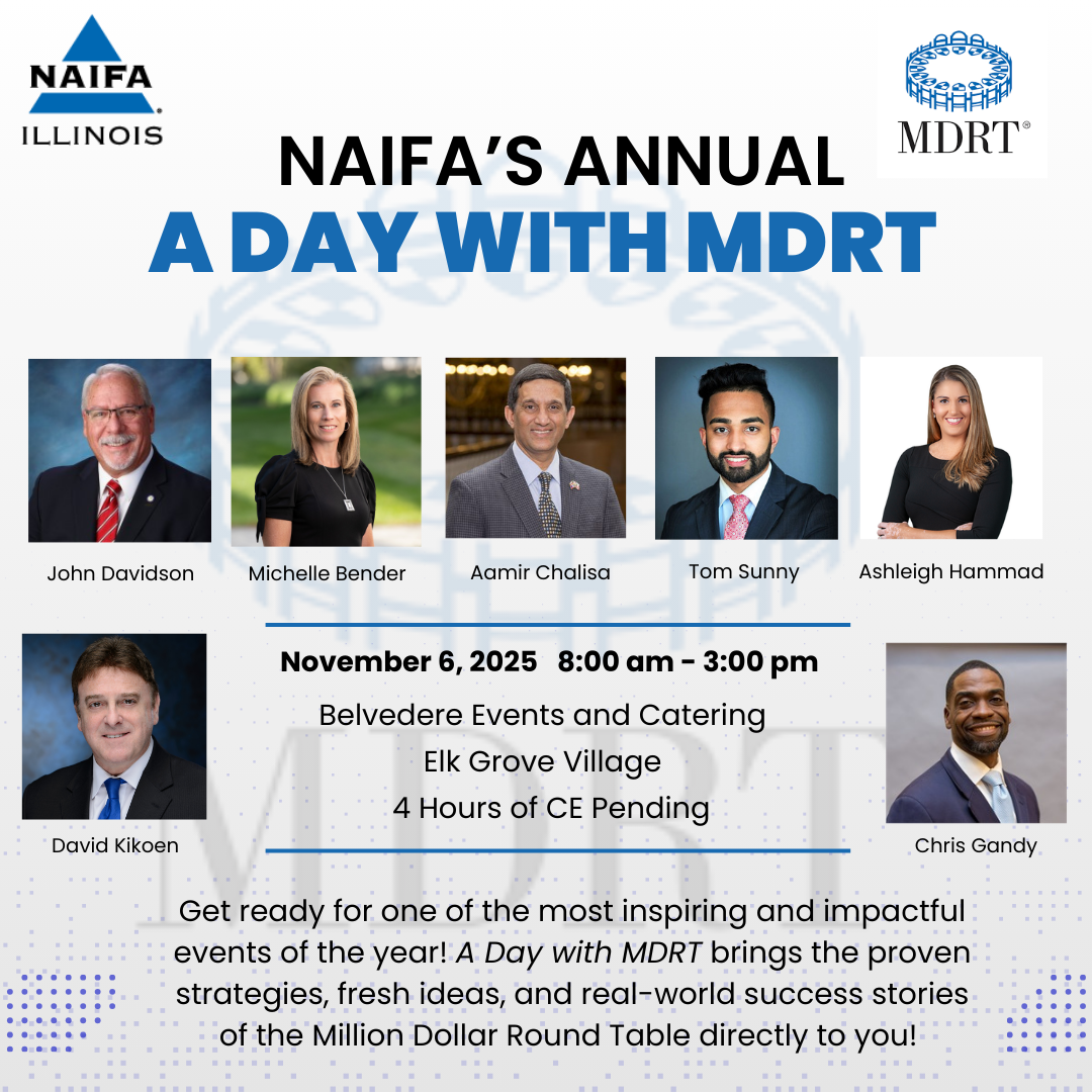 NAIFA’s Annual A Day with MDRT graphic
